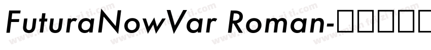 FuturaNowVar Roman字体转换